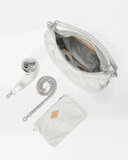 Quilted Madison Shoulder Bag - Frost