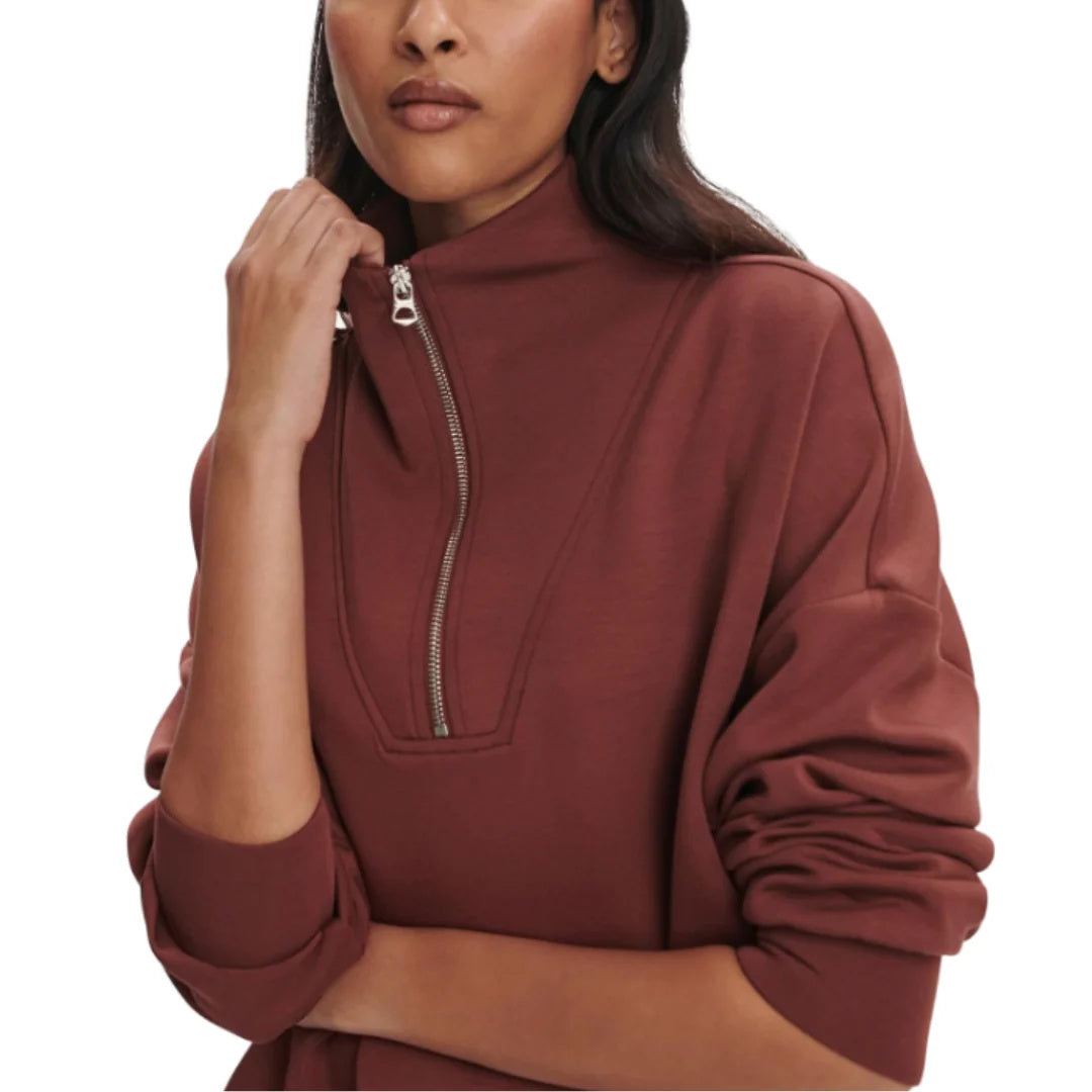 Hawley Half-Zip Sweatshirt - Cinnamon